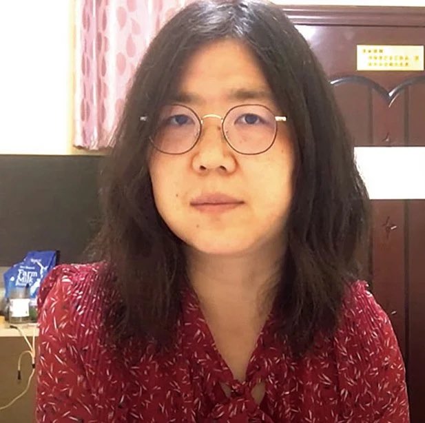 PAMPALONIPAOLA's tweet photo. Today marks 2 years since Chinese journalist #zhangzhan was arrested . The EU called upon China to unconditionally release Zhang Zhan and repeatedly requested to the Chinese authorities information about her health and situation.  https://t.co/3hhltN0hNe https://t.co/JICfSX6vER