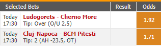 Point2Win's tweet photo. Saturday 14th of May... 

Double bet @ 3.28

Ludogorets - Cherno More

Over 2.5 @ 1.92 

Basketball Romania 1st Division 

Cluj-Napoca - BCM Pitesti

BCM Pitesti AH 23.5 - Not to lose the game with more than 24 points. @ 1.71

#doublebet #niceodds #bettingpredictions https://t.co/07MFwC2opa