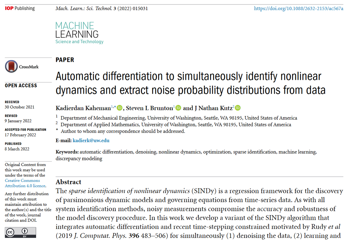 Machine Learning: Science and Technology tweet media
