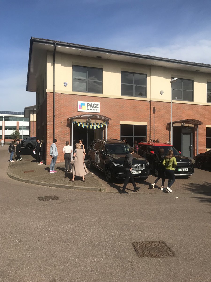 My office, so busy, queues outside to get in.