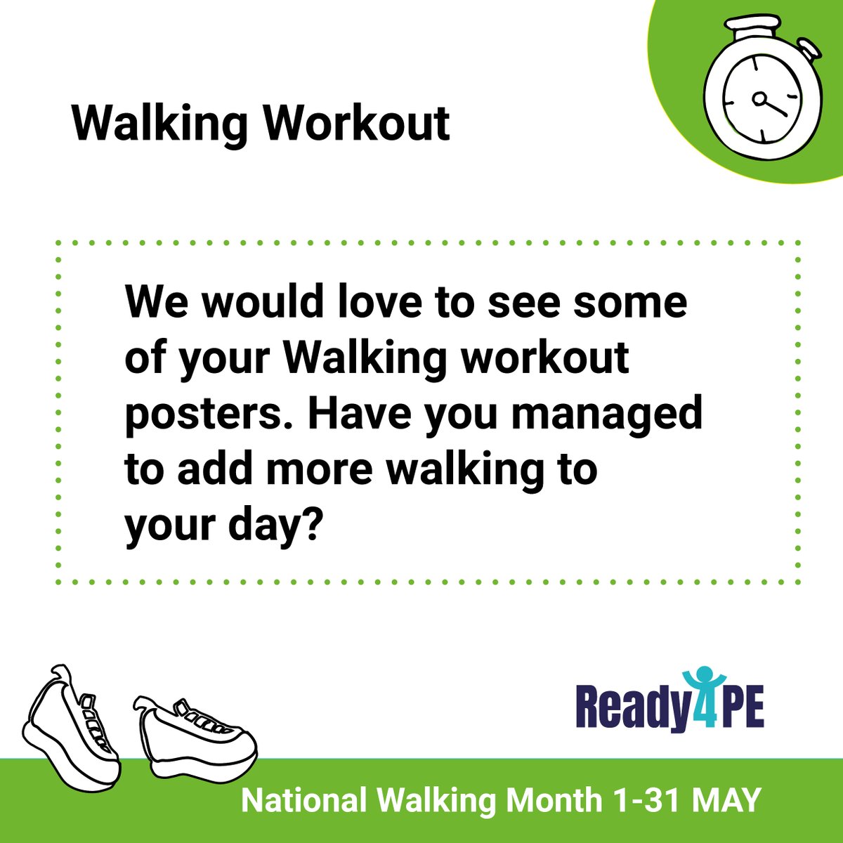 It is #WalkToSchoolWeek
Please share how you have managed to add more walking to your day 👇
#primarype #primaryteachers #primaryschool #primarylessons #primaryresources #pelessons #peteachers #teachpe #sportscoach #NationalWalkingMonth