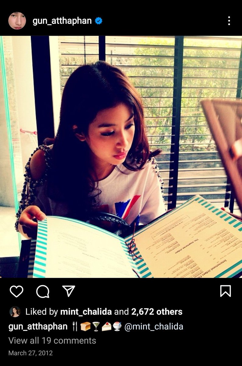 TaaAtthaphan's tweet photo. Gun Atthaphan really loves her💞
Yes, one and only Mint Chalida😭
#GunMint https://t.co/qiGUcV6mPW