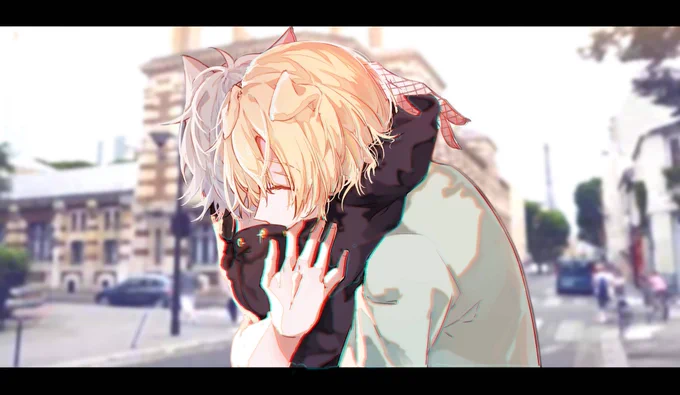 #Ikenography#drawlucahug(姿勢有參考模板 