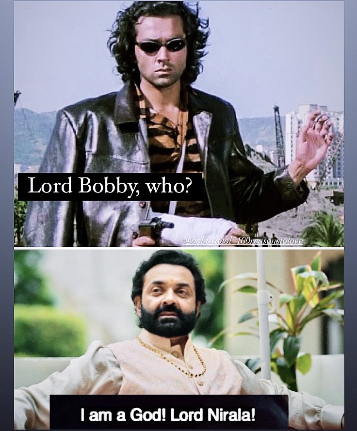 bobbydeolislove's tweet photo. More like Lord Baba! #bobbydeol #bobbydeolmemes #lordbobbt #lordnirala #lordbaba #aashram3 #mxplayer @thedeol @prakashjha27 https://t.co/uHPWRFCV8u
