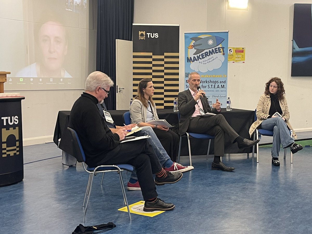 pamelaaobrien's tweet image. Loving hearing the different perspectives from the panel members on the topics of sustainability and technology at @ICTedu #ictedu #edchatie