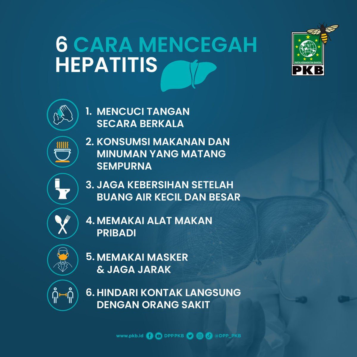 6 cara mencegah Hepatitis yang harus dimulai sekarang  

#gusmuhaimin #muhaiminiskandar #Hepatitis #PKB