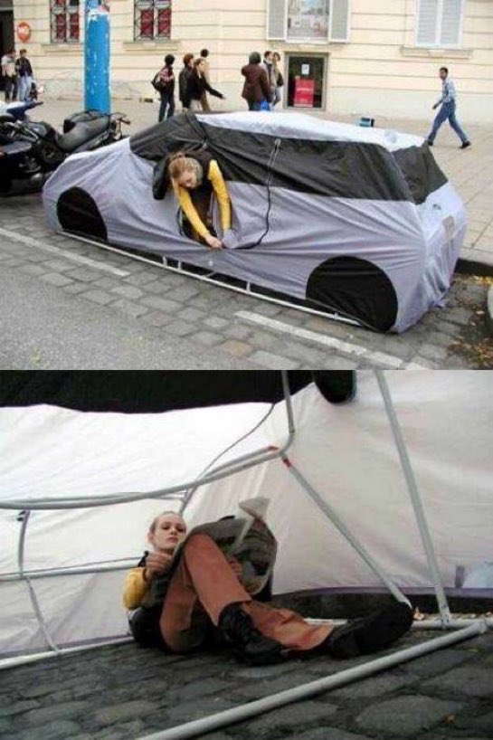 Excuse me, while I claim my street space