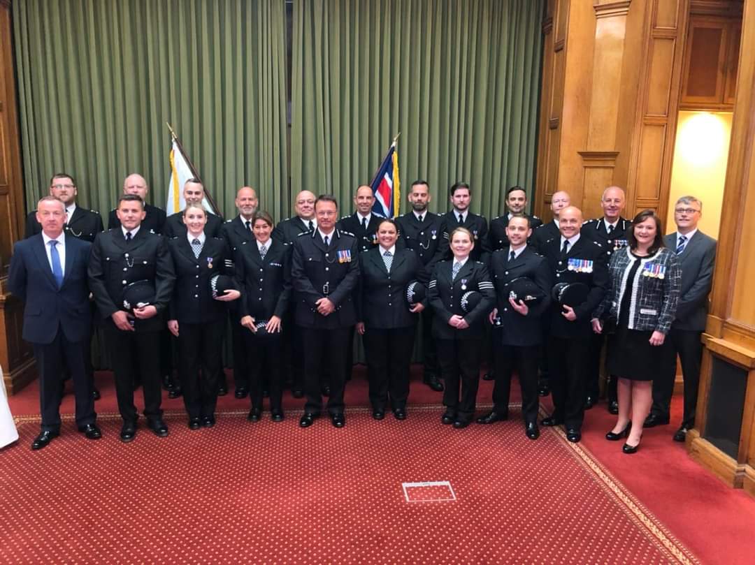 Very proud wife and son moment for us this morning #jubileemedal #queensmedal #statesofjerseypolice 🥇👊