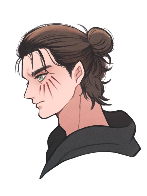 自ジャンル以外の好きなロン毛男子描きました 