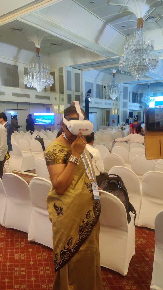 tellme_360's tweet photo. Visitors are experiencing TellMe's immersive 360 degree #VirtualReality videos, at incredible india cruise conference 2022, #mumbai.

#TellMe_360 #VR #oculus  #CruiseTourismIndia  #IIICC2022 #metaquest

@IndiatourismM @tourismgoi @PIB_India @vsrinivasarao18 
@MadanRao @ramakiyer https://t.co/sPedd0Tysz
