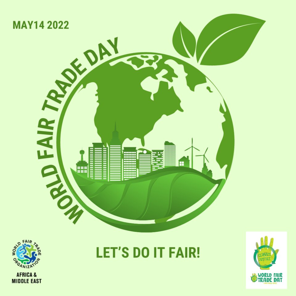 Happy World Fair Trade Day!✊

#LetsDoItFair for #PeopleAndPlanet #WFTD2022 #FairTrade #wfto_fairtrade #climatejusticenow #MyEnvironmentMyResponsibility