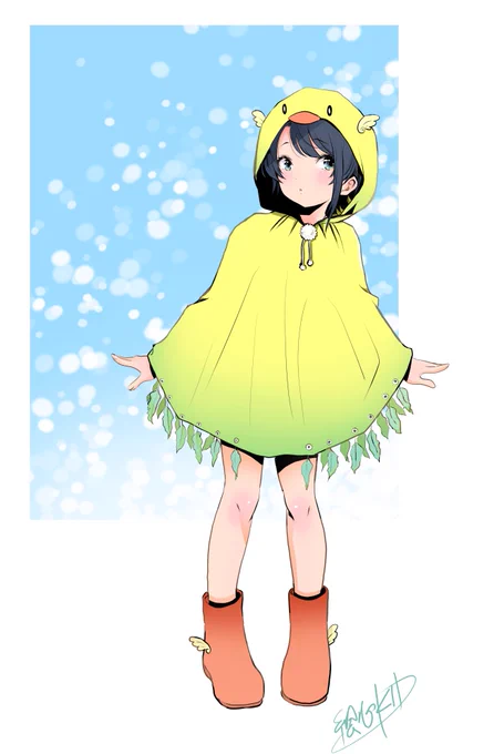 アヒルレインコート。
#プロテインザスバル #ホロライブ 