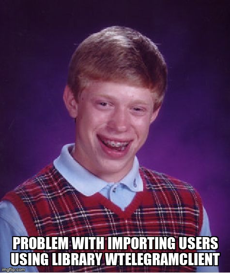 overflow_meme's tweet image. Problem with importing users using library WTelegramClient stackoverflow.com/questions/7223… #telegramapi #wtelegramclient #csharp