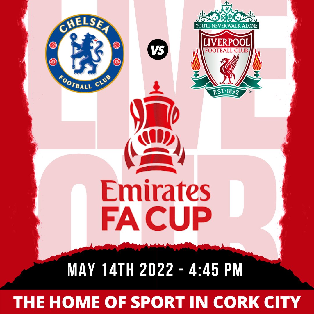 We will be showing all the Live FA Cup Action here at Reardens Bar from 4:45pm on our Big Screen 🥂

#Reardens #CorkCity #LiveMusic #LiveSport