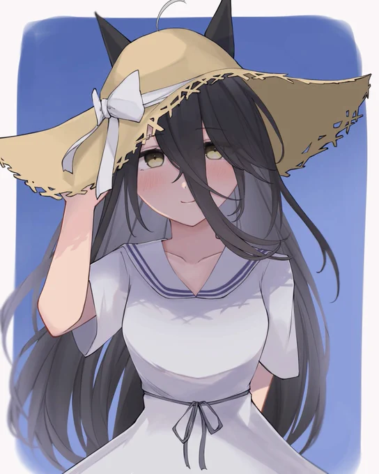 夏合宿の終わりにカフェと
#ウマ娘 