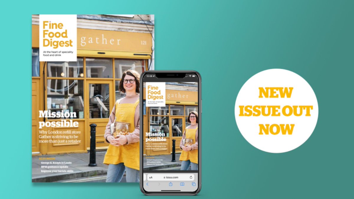 The new issue of @FFDonline features a chat with Tash Gorst of Peckham's @wearegather_uk, an interview with Greg Bateman of @peoplescaptain and a visit to our Deli of the Month, Leed's only speciality cheesemonger, @georgeandjoseph Read it online: ow.ly/RvRZ50J2J36