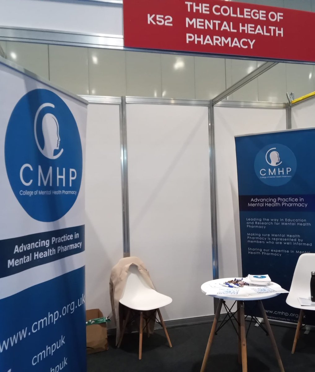 CMHPCommunity's tweet photo. Another busy morning @CPCongress with a brilliant saturday programme!  Come and say hi to us at stand K52 to talk everything #mentalhealth #pharmacy https://t.co/2AzaQN0BjS