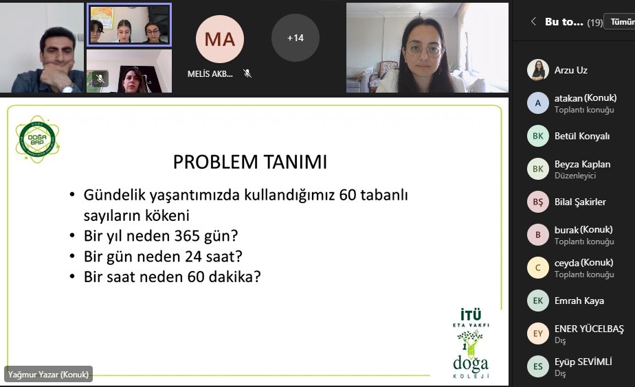 Azrafraarzu1's tweet image. 3. Uluslararası Doğa BAP Öğrenci Konferansı&apos;nın 2.Gün Matematik oturumu tamamlandı. Doç.Dr Eyüp Sevimli hocama teşekkürler🌸🙏🏻 #doğamızdamatematikvar❤️
#DoğaBap #KüreselAmaçlar #HareketeGeç 
@DogaOkullari @undpturkiye @Doga_BAP
