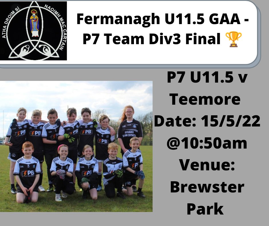 StMacartansGAC's tweet image. Super Sunday of football ahead for the Club tomorrow ⬇️

#4matches #2finals