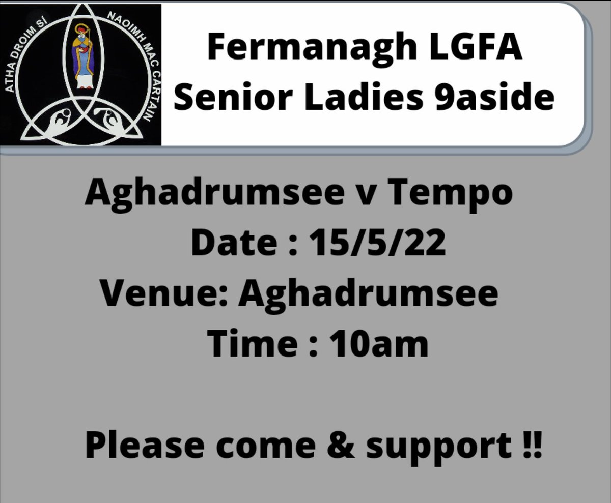 StMacartansGAC's tweet image. Super Sunday of football ahead for the Club tomorrow ⬇️

#4matches #2finals