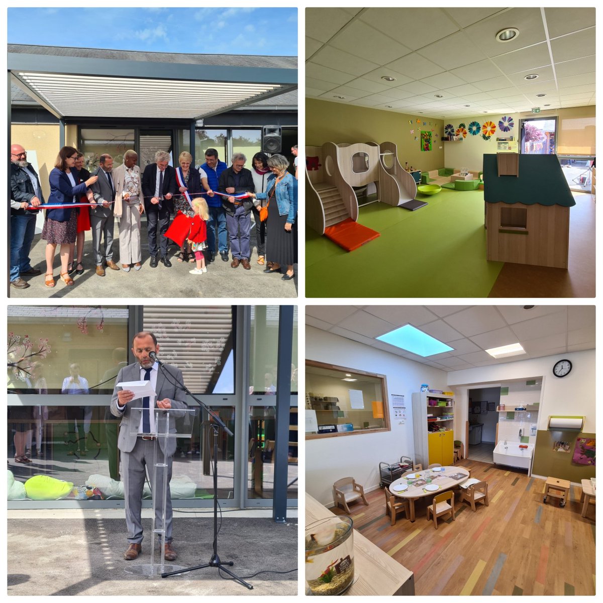 LoiselJeremy's tweet photo. Inauguration ce matin de la crèche trampoline de Québriac.
Un beau lieu pour l accueil de nos petits sur le territoire de la Bretagne Romantique
#admr #anim6 #bretagneromantique #rpam #rpe #vivreensemble #illeetvilaine https://t.co/wAmjyQhCLR