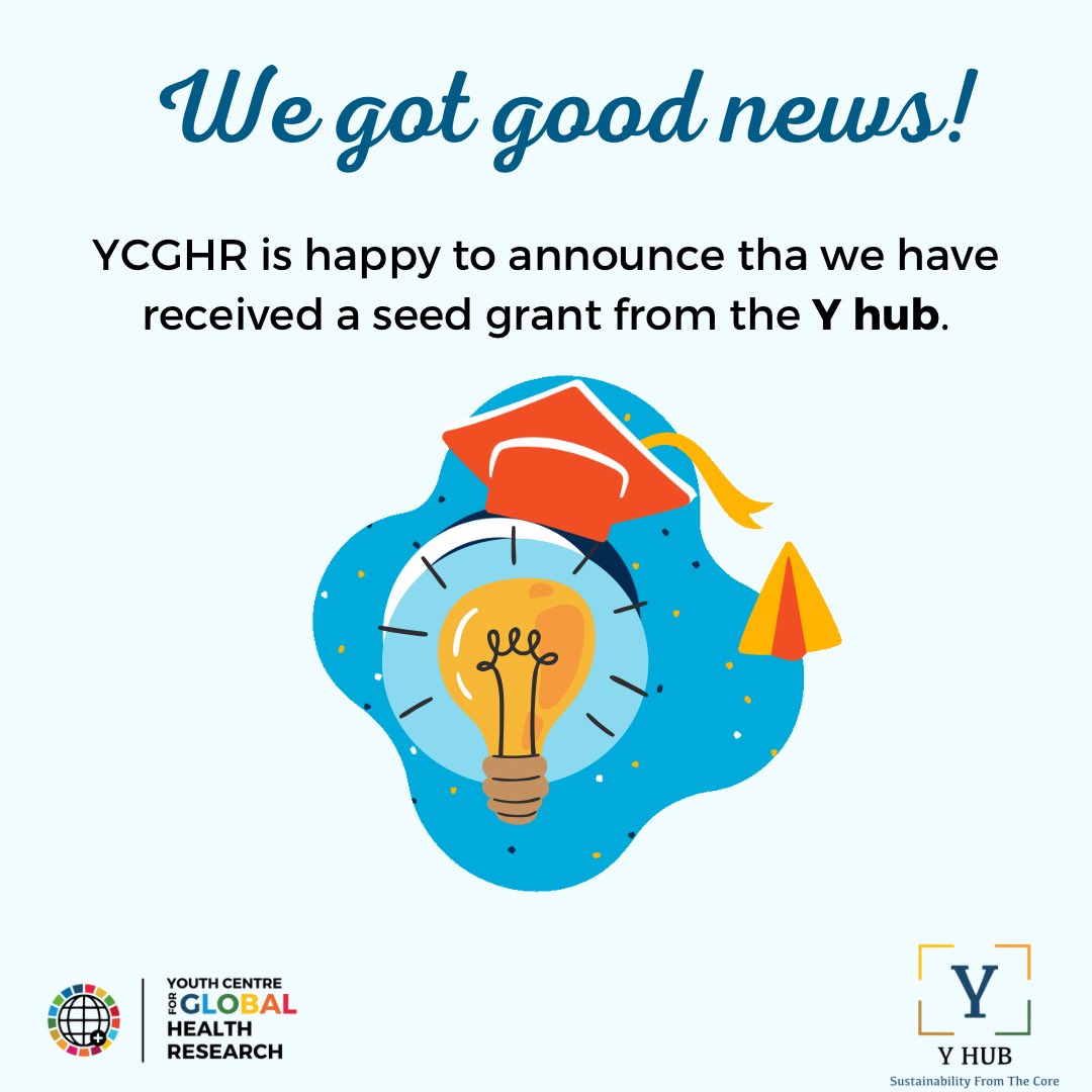 YCGHR's tweet photo. 🥳🥳 We are happy to announce, the Youth Centre for Global Health Research (YCGHR) has received it’s first seed grant from Y-hub, Tanzania.
 
#ycghr #youth4health #globalhealth #globalhealthyouth #youthempowerment #SDG3 #Youth2030 #youth https://t.co/G3u3lQ56iM