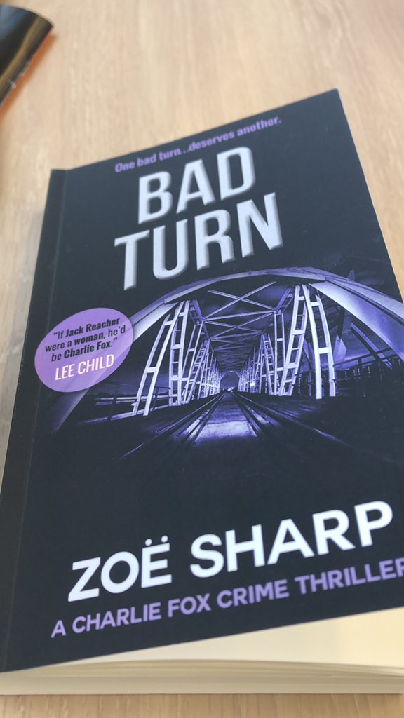 erskine_fiona's tweet photo. @bertsbooks Reading the wonderful #BadTurn by @authorzoesharp on my way home from @CrimeFest https://t.co/7qJmICRSrF