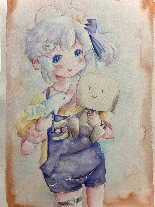とうふを人質に取るシロちゃん
#SiroArt 