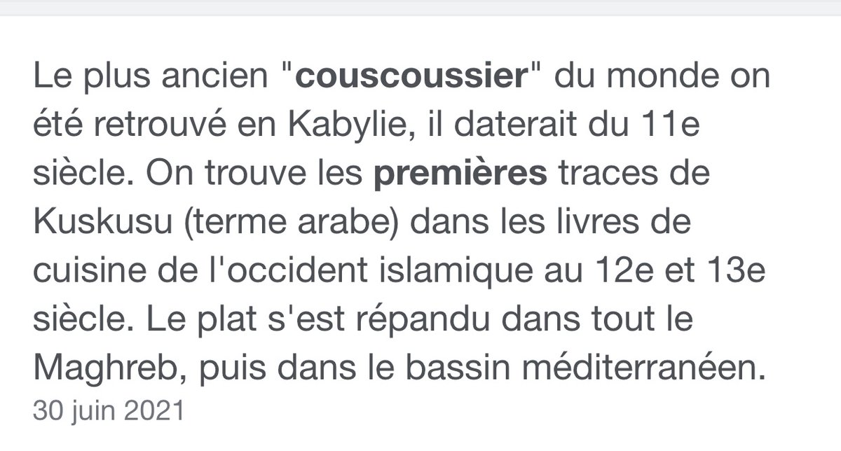 tchoubex's tweet photo. @tutudid3 @LittleMrGIFs @mirsko216 Ça va les pilleurs de culture on a 360 variétés de couscous vous en avez combien vous ? 1 ah merde c’est vrai . https://t.co/1kvhNSMGCW