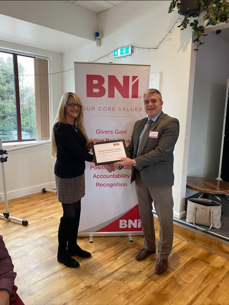 BNICastle's tweet photo. At Castle, we love to recognise our team players and we do this with our monthly Notable Networker Award and March goes to Debi @WADesignsGB https://t.co/1GNg3pBU2G https://t.co/KbUgJvmKUp