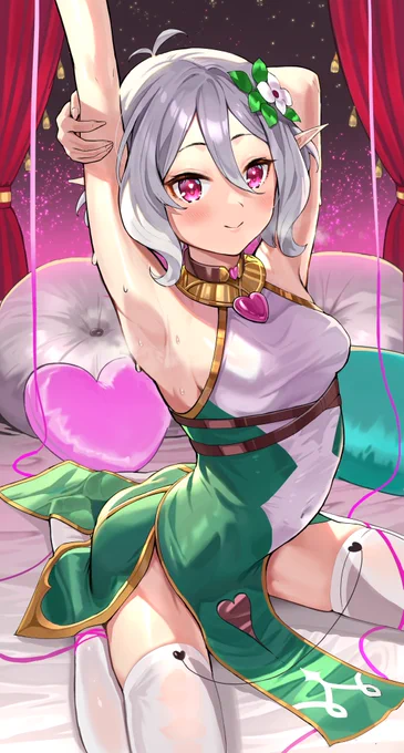 「脇を見せて欲しい?? こうですか…主様?」
#プリコネR 