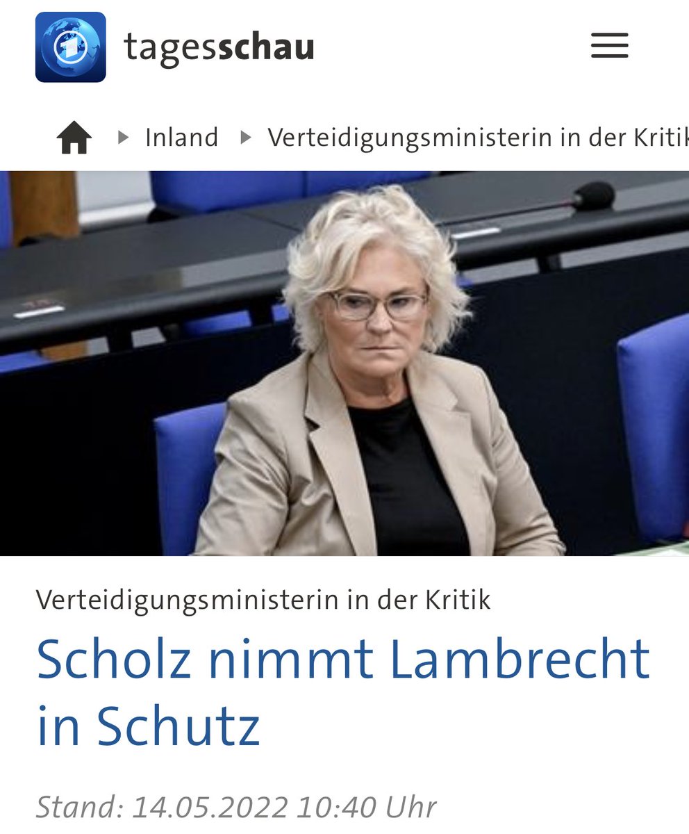 So schlimm steht es also schon um #Lambrecht? #AnneSpiegel hat er doch kurz vor ihrem Rücktritt auch in Schutz genommen.