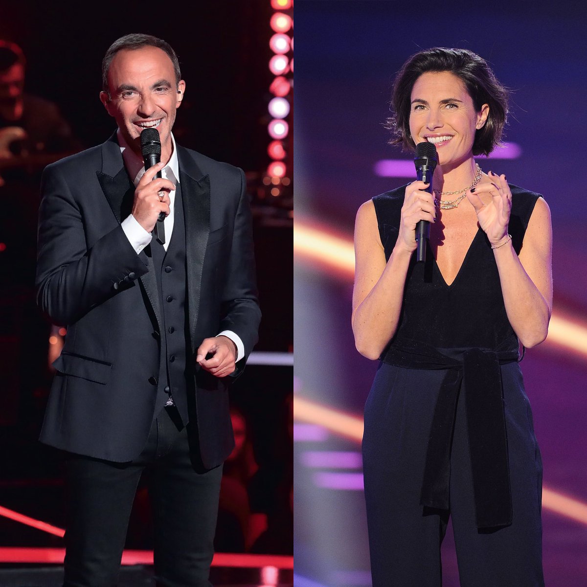 #TheVoice 
Souffrant, <a href="/NikosAliagas/">Nikos Aliagas</a> ne sera pas présent ce soir sur le plateau de <a href="/TheVoice_TF1/">The Voice ✌️</a>
Il sera de retour la semaine prochaine pour la finale. 
 
@alsublet le remplace ce soir pour la demi-finale. 
 
Bon rétablissement cher Nikos
Merci infiniment Alessandra