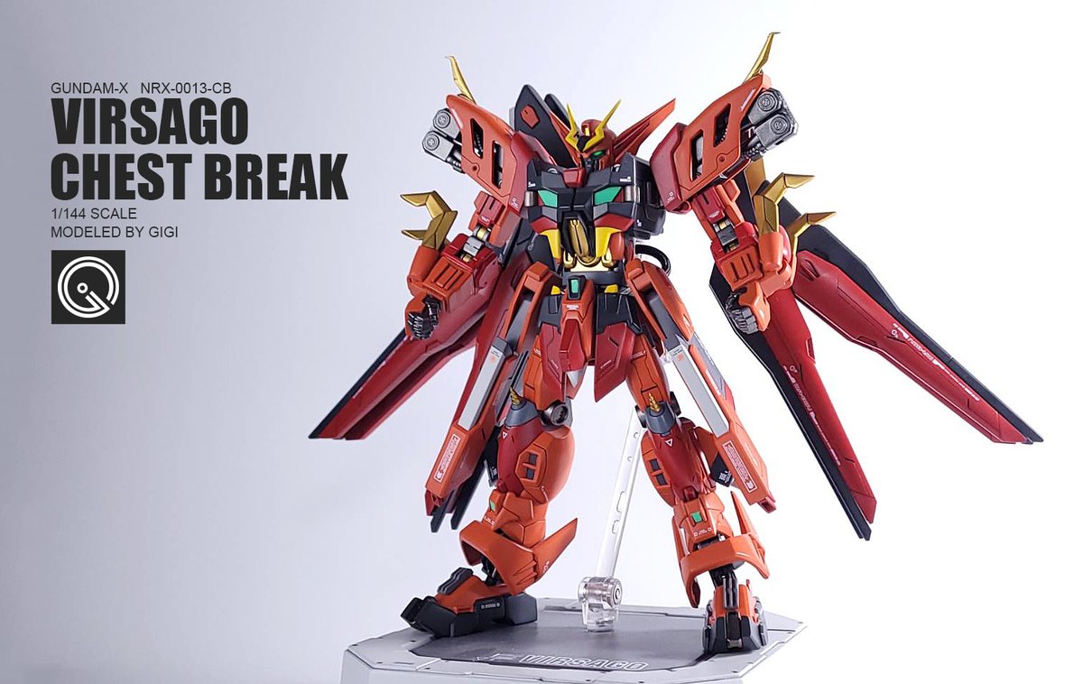 ガンダムヴァサーゴ•チェストブレイク改 完成しました😃 #ガンプラ好き