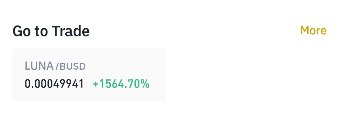 #luna #lunacoin #LUNAtics 
1500% LFG! 🚀🚀🚀🚀