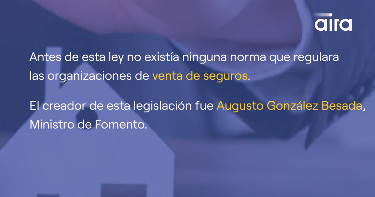 🔵 aira no existiría sin el sector asegurador, y el sector asegurador no tendría sentido sin personas a las que asegurar 👥, por eso queremos felicitar a todo el sector en un dia tan especial como hoy. ¡Feliz día del seguro a tod@s!

#aira #airasystem #aseguradoras #Insurtech #IA