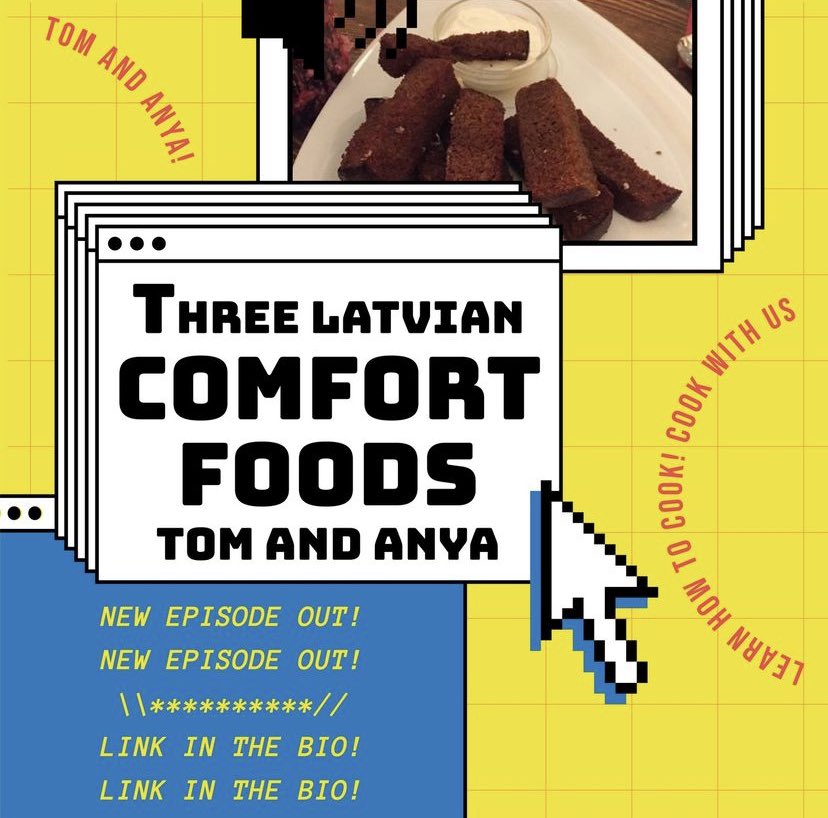anyareslife's tweet photo. Happy to have returned to Cooking with Tom for a new episode: 3 Latvian Comfort Foods https://t.co/4yle1dS6QN https://t.co/xexdPrSCQX