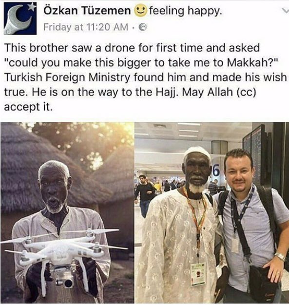 richardker's tweet photo. The moral of the story: 

When God calls upon anyone to go to Mecca, he will use whatever ways and whoever to make his or her journey possible. 

All you need to do is ask and you shall receive.

Source: Daily Sabah https://t.co/tnGtj3Fg16