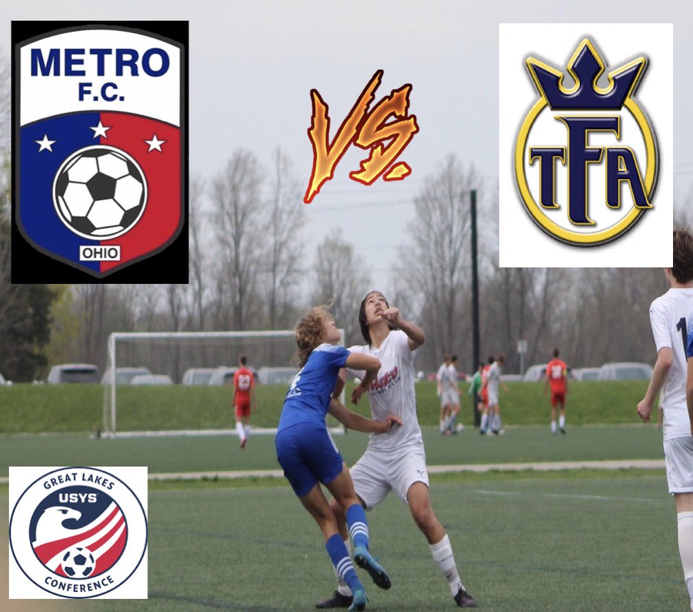 06MetroRapids's tweet photo. Great Lakes Conference Game 7: With a win today, the boys clinch second place in their GLC division. This will be a rematch of last year’s Ohio South State Cup Championship! 

Game time: 1:00 pm vs TFA Elite
Willam Henry Harrison High School 9860 West rd. Harrison, OH https://t.co/8K61U99fSU