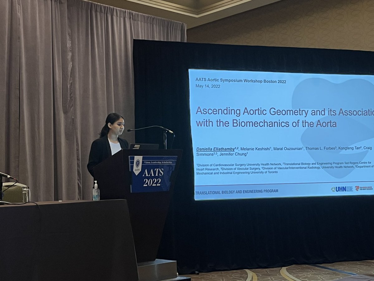 Canadian Thoracic Aortic Collaborative (@ctacsurg) on Twitter photo Daniella Eliathamby: aortic diameter weakly associated with aortic biomechanics, but aortic length shows no association. <a href="/jenn_cy_chung/">Jennifer Chung</a> <a href="/OuzounianMD/">Maral Ouzounian</a> <a href="/craigsimmons11/">Craig Simmons</a> <a href="/TL_Forbes/">Thomas Forbes</a> Daniella Eliathamby: aortic diameter weakly associated with aortic biomechanics, but aortic length shows no association. <a href="/jenn_cy_chung/">Jennifer Chung</a> <a href="/OuzounianMD/">Maral Ouzounian</a> <a href="/craigsimmons11/">Craig Simmons</a> <a href="/TL_Forbes/">Thomas Forbes</a>