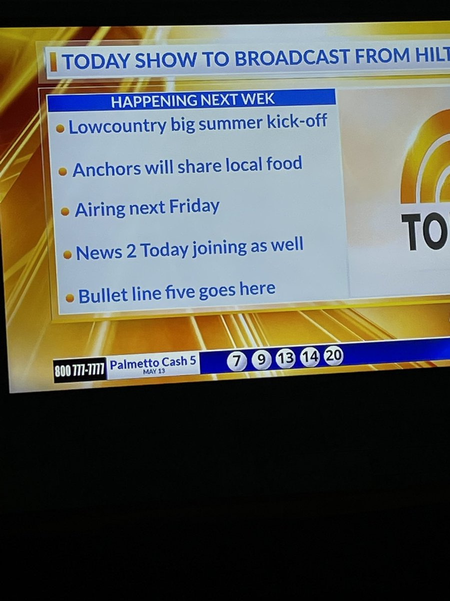 dgcastleman's tweet photo. Does anyone edit or proofread anymore?? #details #morningnews @WCBD https://t.co/cYsgXE7Ln4