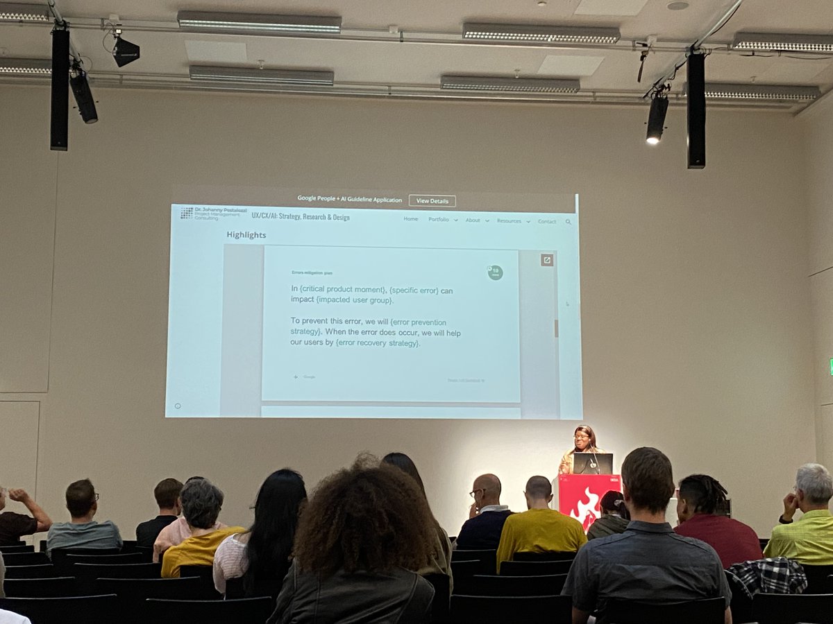 boosda's tweet photo. .@Johanny_PMC presents how she applied the Google People & AI Guidelines for a smart supermarket experience #uxcampch @uxcampch #humancenteredai
https://t.co/exD7CjVTar https://t.co/9cVRxDNVqn
