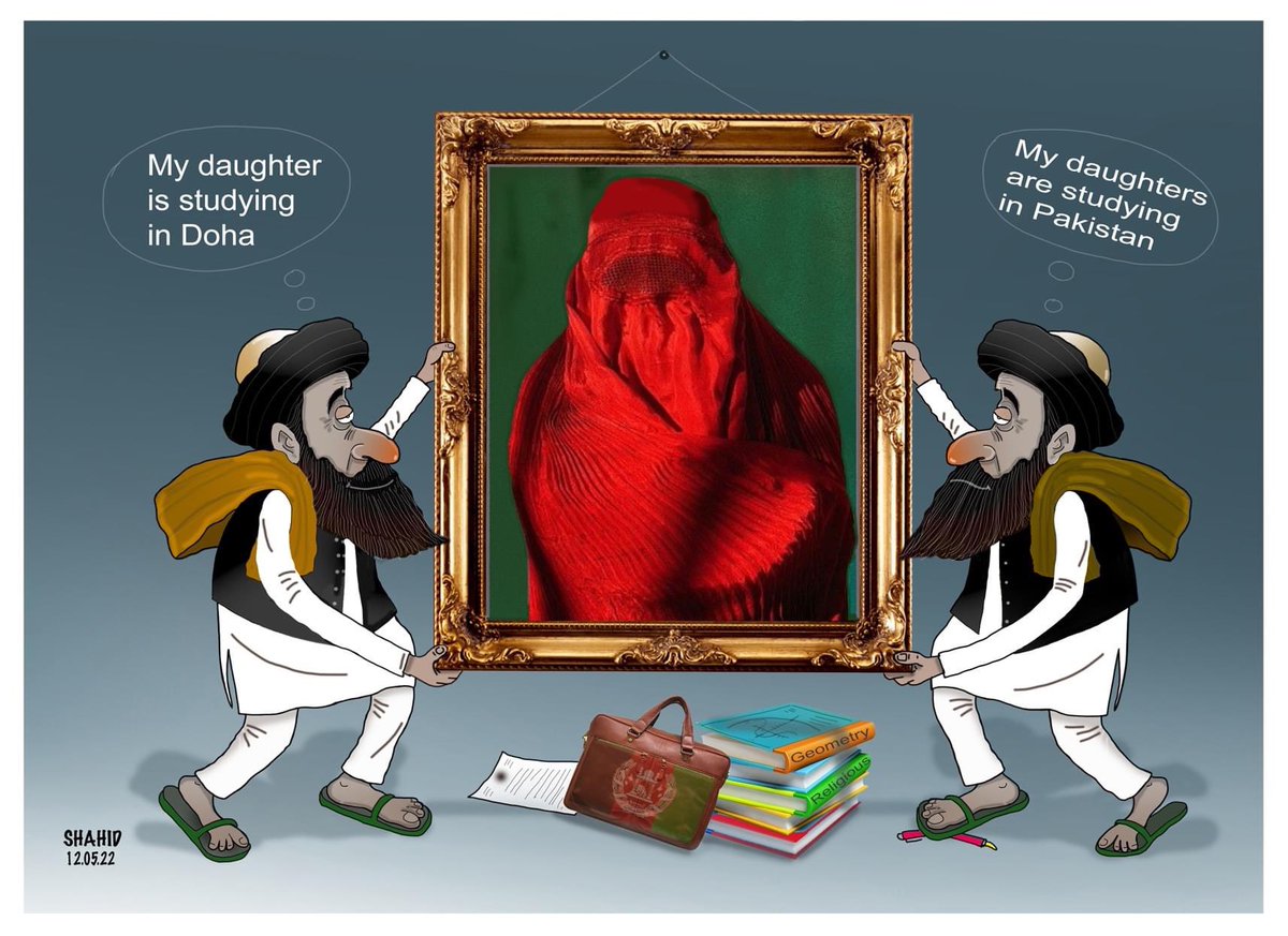 atiqshahid2's tweet photo. The duality of Islamic Shariah in Afghanistan! #Afghanistan #school #AfghanWomen #HumanRights #Afghanistanisnotsave #terrorism https://t.co/JrOSoK31b5