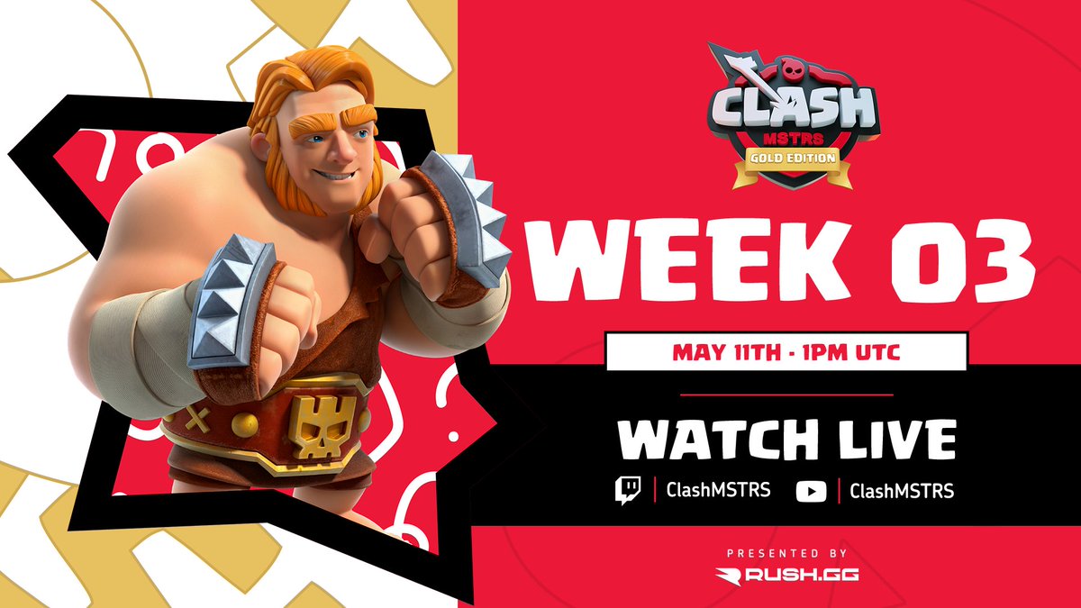 ClashMSTRS's tweet photo. Bad news: Qualifier 3 is almost over. 😖
Good news: We're live at 1pm UTC! 😄

Bracket: https://t.co/HIdmwTvxTT
Stream: https://t.co/fumFpTLOyx

#ClashEsports #ClashWorlds https://t.co/CwFe5lvh83