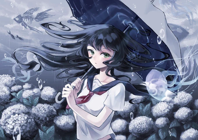 梅雨に沈む 