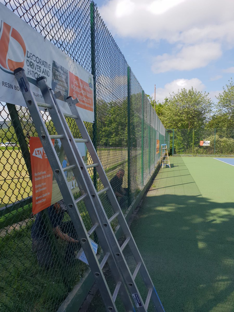 MerthyrTennis's tweet photo. Huge thank you to @sportwales for their storm damage fund, finally our court 1/2 fencing is upright and not a danger 🙌🎾🎾 https://t.co/3FOSTcEe05