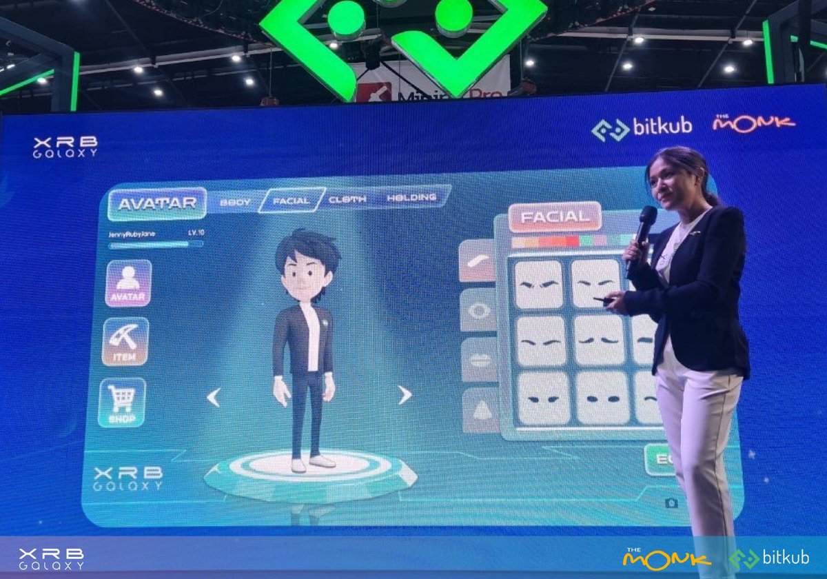 XRBgalaxy's tweet photo. XRB Galaxy เผยข้อมูลล่าสุดของ Bitkub Metaverse ที่งาน Thailand Crypto Expo 2022 🎮✨🚀
แอบกระซิบว่าเร็วๆ นี้จะมีอะไรพิเศษๆ ปล่อยออกมาให้ทุกคนได้จับจองกันแน่นอน! ติดตามข่าวสารกันได้ทุกช่องทาง Official ของเรา! 🤩🤩

#XRBGalaxy #BitkubMetaverse #Metaverse #cryptoexpo2022 https://t.co/EqFOXAalq3