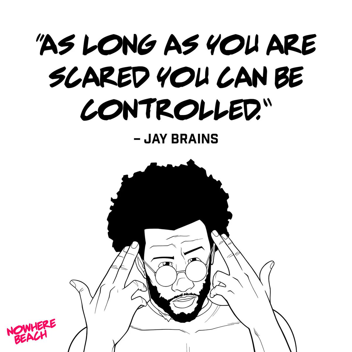 nowhere_beach's tweet photo. Fear is a powerful tool indeed. 😨 #freedom #firstammendment #freespeech #control #quotes #concioushiphop https://t.co/FKOKKOiGlv