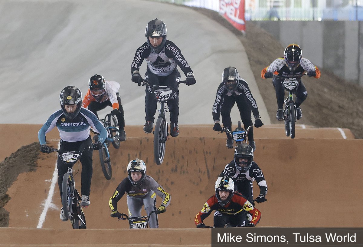 mikesimonsphoto's tweet photo. USA BMX hosts Legacy Nationals Race, the first national races at their new headquarters. Competitors from around the world arrive to an interesting site with the Evans-Fintube Oklahoma Ironworks building looming over the beautiful new headquarters. #tulsa #bmx https://t.co/K3qlUqp5R0