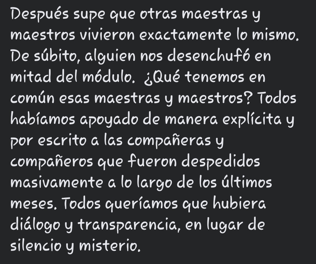 SoyLaDemeDans's tweet photo. @TerrorEscuelas  otro testimonio de Profesor Octavio Martínez de Prepa en Línea SEP 

Parece que a @delfinagomeza  le encabrona el sistema en linea

@lopezobrador_  @SEP_mx https://t.co/5sawEMBOdh